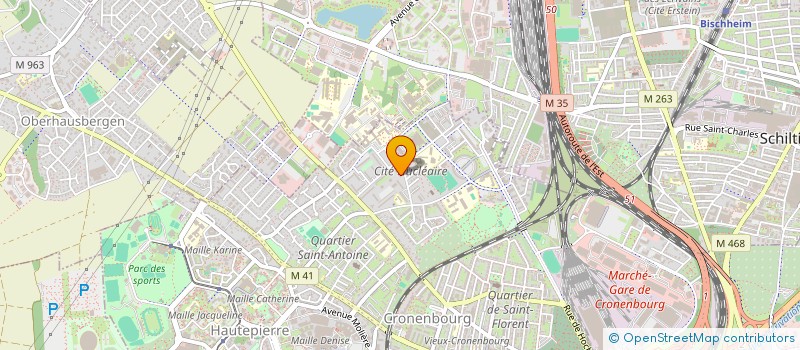 localisation de l'entreprise SYNDICAT DE COPROPRIETE CRONENBOURG, BATIMENT F à STRASBOURG
