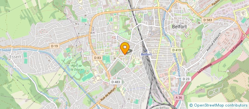 localisation de l'entreprise SYNDICAT DE COPROPRIETE D3-GERANCE à BELFORT