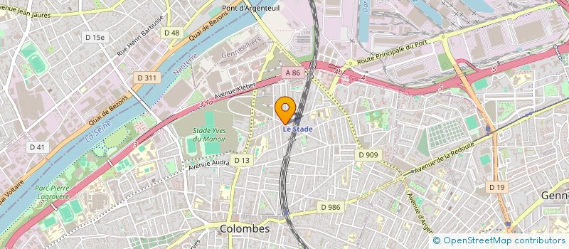 localisation de l'entreprise SYNDICAT DE COPROPRIETE DE FINLANDE  COLOMBES