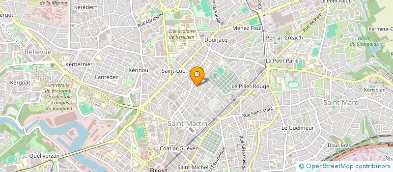 localisation de l'entreprise SYNDICAT DE COPROPRIETE DE KERGALY à BREST