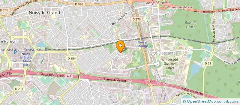 localisation de l'entreprise SYNDICAT DE COPROPRIETE DE LA FUTAIE  NOISY-LE-GRAND