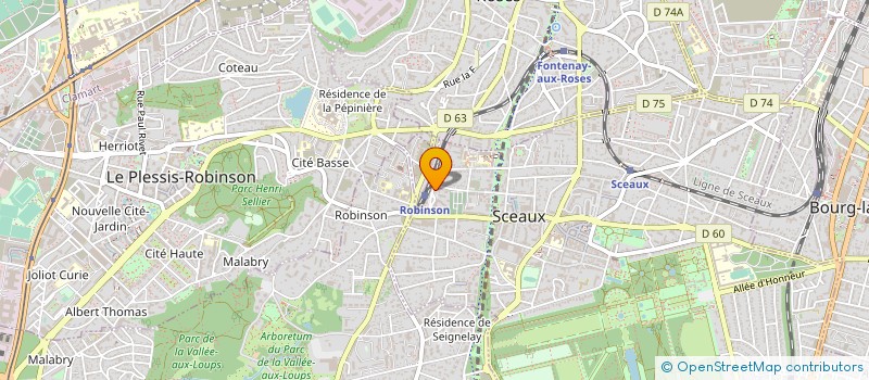 localisation de l'entreprise SYNDICAT DE COPROPRIETE DE LA GARE à SCEAUX
