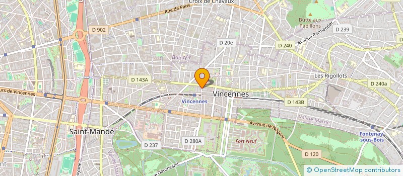 localisation de l'entreprise SYNDICAT DE COPROPRIETE DE MONTREUIL à VINCENNES