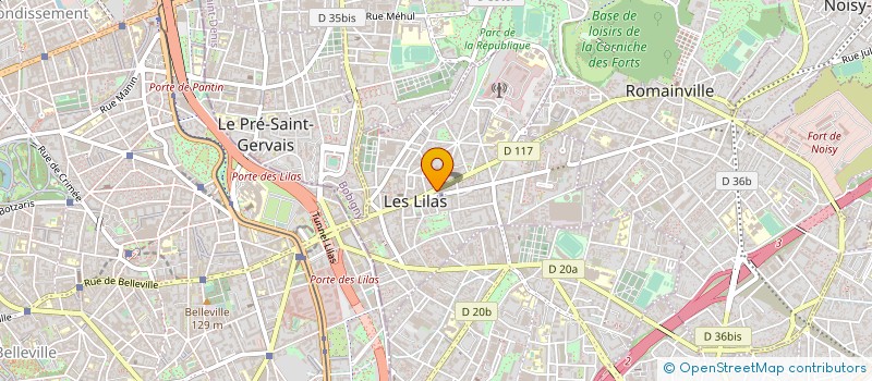 localisation de l'entreprise SYNDICAT DE COPROPRIETE DE PARIS à LES LILAS