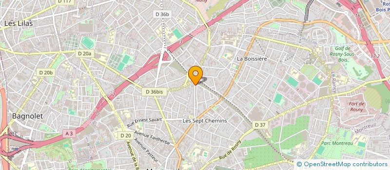localisation de l'entreprise SYNDICAT DE COPROPRIETE DE ROMAINVILLE à MONTREUIL