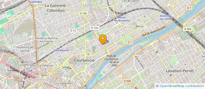localisation de l'entreprise SYNDICAT DE COPROPRIETE DE VERDUN à COURBEVOIE