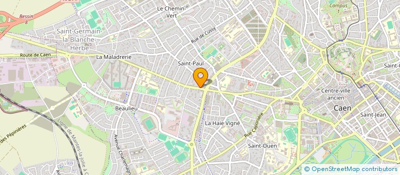 localisation de l'entreprise SYNDICAT DE COPROPRIETE DEBUSSY à CAEN