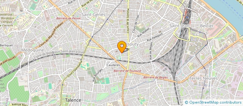 localisation de l'entreprise SYNDICAT DE COPROPRIETE DES 74 BIS ET 76 RUE DU SABLONAT  BORDEAUX