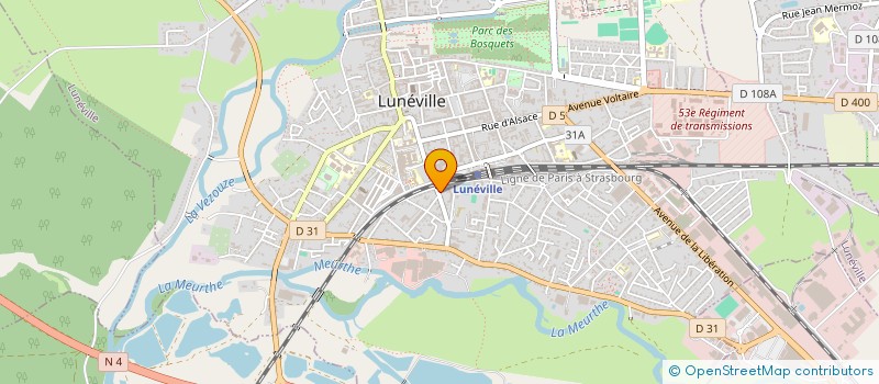 localisation de l'entreprise SYNDICAT DE COPROPRIETE DES BENEDICTINS à LUNEVILLE