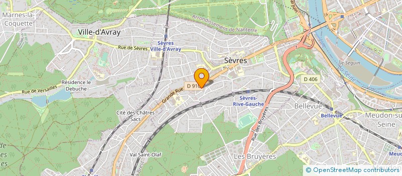 localisation de l'entreprise SYNDICAT DE COPROPRIETE DES BOIS à SEVRES