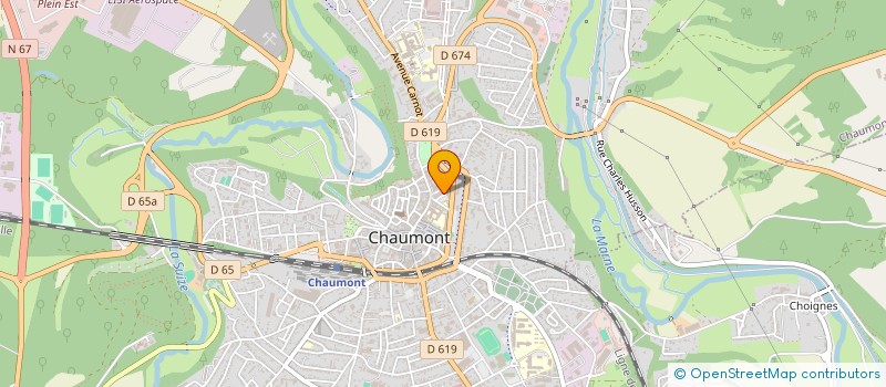 localisation de l'entreprise SYNDICAT DE COPROPRIETE DES GARAGES à CHAUMONT