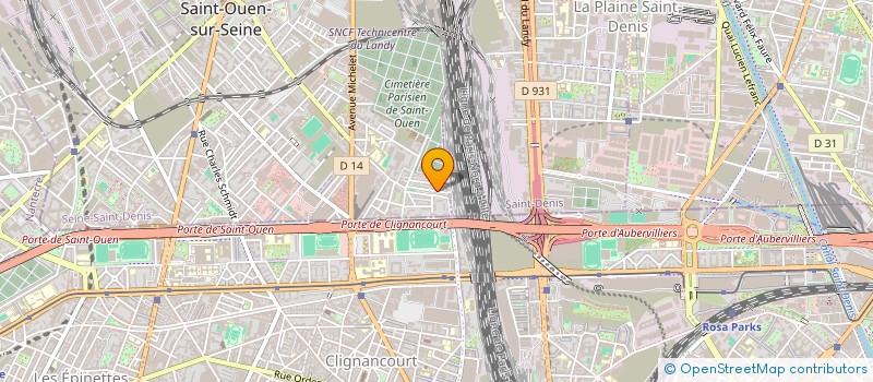localisation de l'entreprise SYNDICAT DE COPROPRIETE DES GRAVIERS à SAINT-OUEN-SUR-SEINE
