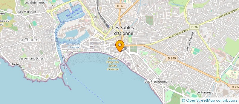 localisation de l'entreprise SYNDICAT DE COPROPRIETE DIGUE à LES SABLES D'OLONNE