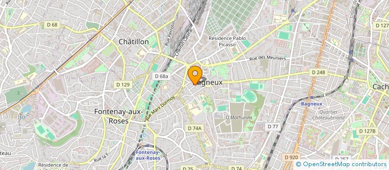 localisation de l'entreprise SYNDICAT DE COPROPRIETE DIV LECLERC à BAGNEUX