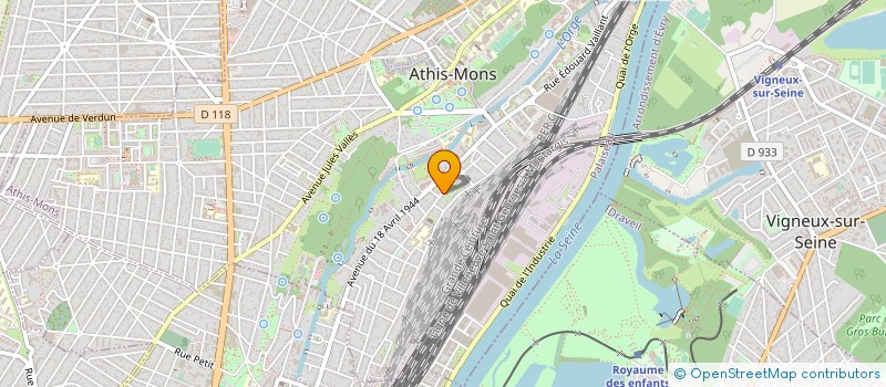 localisation de l'entreprise SYNDICAT DE COPROPRIETE DU 118 AV JEAN JAURES 91200 ATHIS MONS à ATHIS-MONS