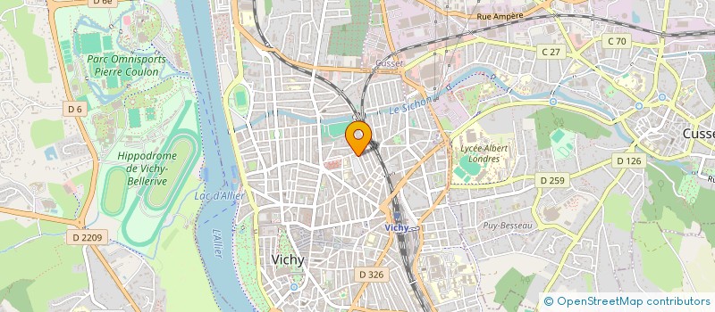 localisation de l'entreprise SYNDICAT DE COPROPRIETE DU 34 PLACE JEAN EPINAT  VICHY