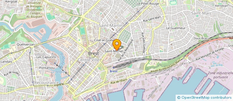 localisation de l'entreprise SYNDICAT DE COPROPRIETE DU 40 RUE VICTOR HUGO à BREST