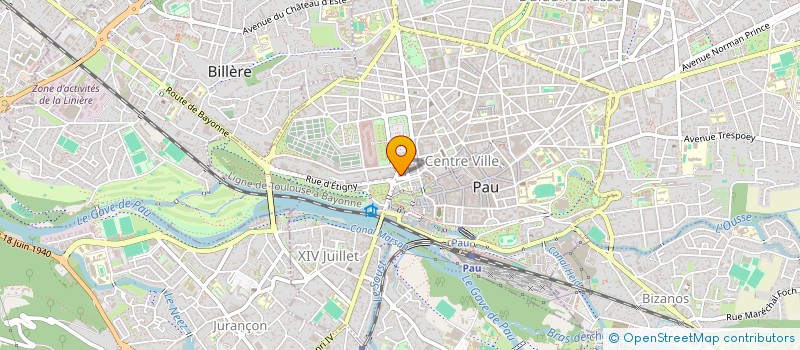 localisation de l'entreprise SYNDICAT DE COPROPRIETE DU 6 RUE D ETIGNY à PAU