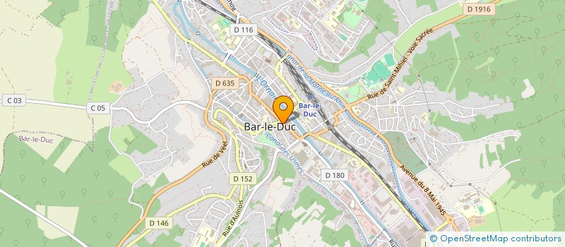localisation de l'entreprise SYNDICAT DE COPROPRIETE DU 61BIS à BAR-LE-DUC