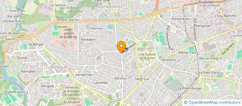 localisation de l'entreprise SYNDICAT DE COPROPRIETE DU 98 RUE ROBESPIERRE à BREST