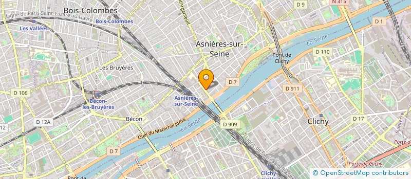 localisation de l'entreprise SYNDICAT DE COPROPRIETE DU CHATEAU  ASNIERES-SUR-SEINE