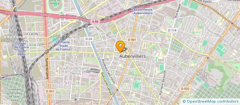 localisation de l'entreprise SYNDICAT DE COPROPRIETE DU MOUTIER à AUBERVILLIERS