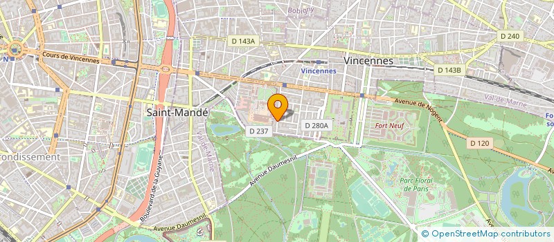 localisation de l'entreprise SYNDICAT DE COPROPRIETE DU PETIT PARC à VINCENNES