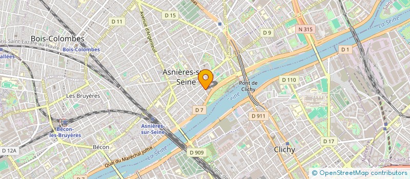 localisation de l'entreprise SYNDICAT DE COPROPRIETE DUCHESNAY  ASNIERES-SUR-SEINE