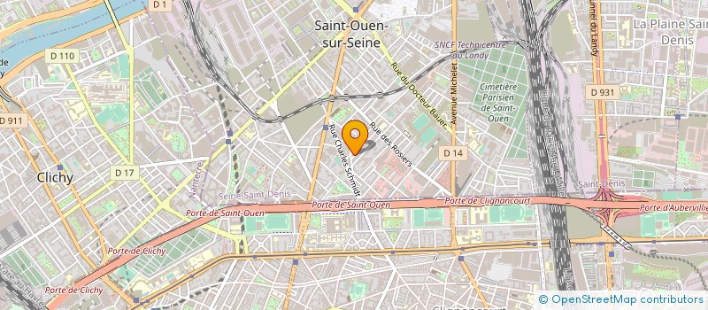 localisation de l'entreprise SYNDICAT DE COPROPRIETE E. LUMEAU à SAINT-OUEN-SUR-SEINE