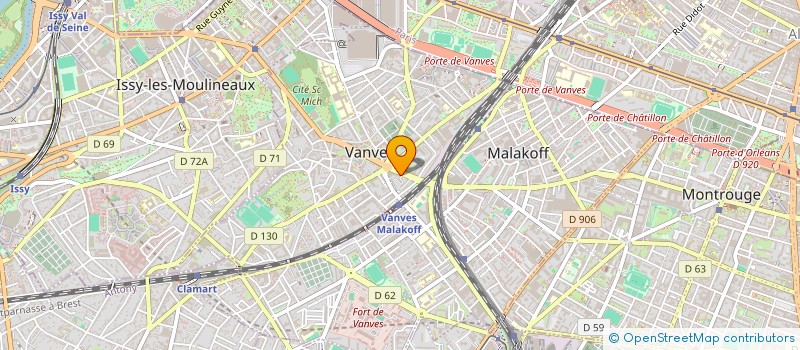 localisation de l'entreprise SYNDICAT DE COPROPRIETE ERNEST LAVAL  VANVES