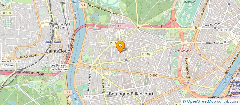 localisation de l'entreprise SYNDICAT DE COPROPRIETE ESCUDIER à BOULOGNE-BILLANCOURT
