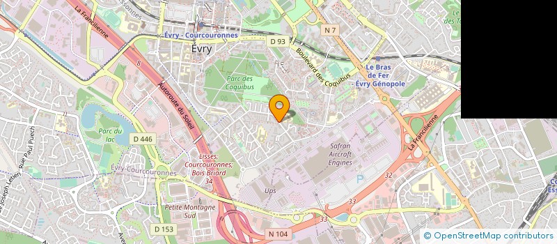 localisation de l'entreprise SYNDICAT DE COPROPRIETE ESSONNE  EVRY-COURCOURONNES