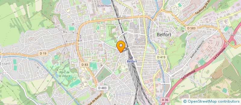 localisation de l'entreprise SYNDICAT DE COPROPRIETE FAUBOURG DE LYON  BELFORT