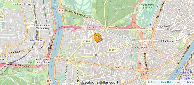 localisation de l'entreprise SYNDICAT DE COPROPRIETE FESSART à BOULOGNE-BILLANCOURT