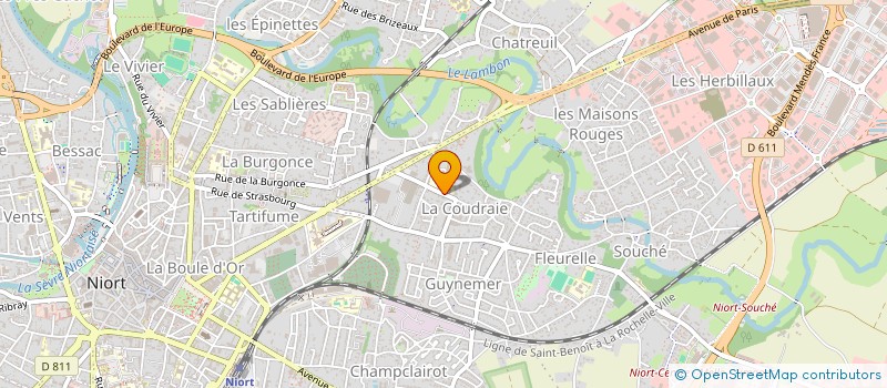 localisation de l'entreprise SYNDICAT DE COPROPRIETE FIEF CHAPON  NIORT