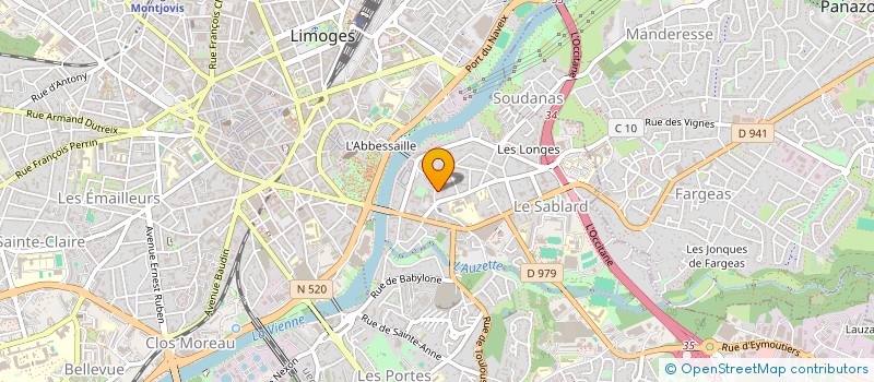localisation de l'entreprise SYNDICAT DE COPROPRIETE FONTBONNE  LIMOGES