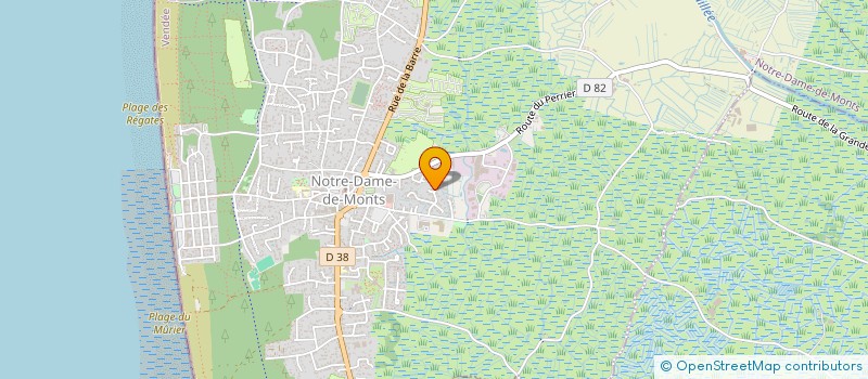 localisation de l'entreprise SYNDICAT DE COPROPRIETE FRAOS  NOTRE-DAME-DE-MONTS