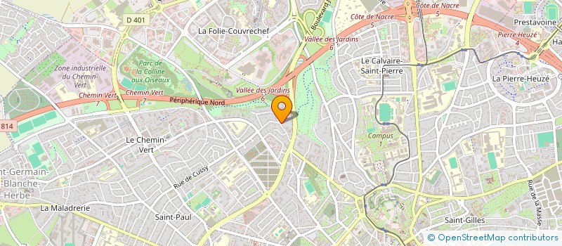 localisation de l'entreprise SYNDICAT DE COPROPRIETE G.SAND à CAEN