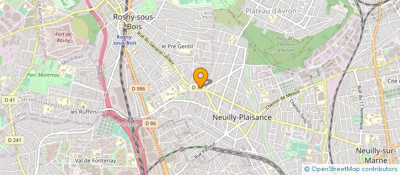 localisation de l'entreprise SYNDICAT DE COPROPRIETE GAL LECLERC à ROSNY-SOUS-BOIS