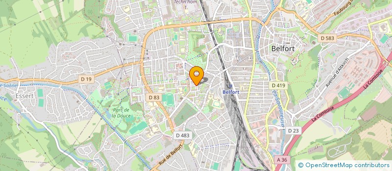 localisation de l'entreprise SYNDICAT DE COPROPRIETE GARAGES RCE A à BELFORT