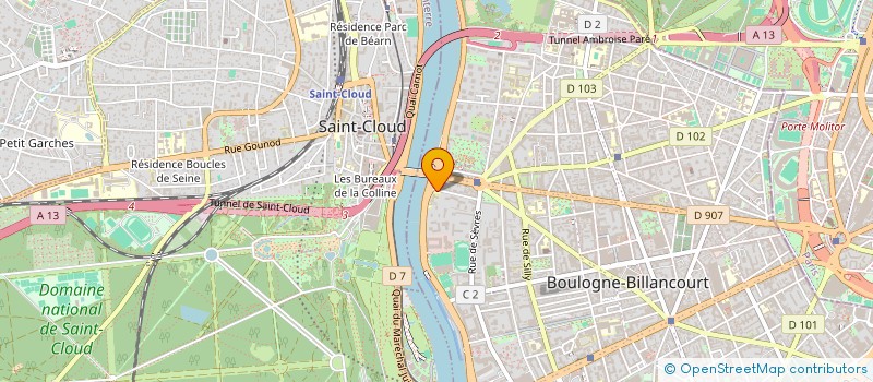 localisation de l'entreprise SYNDICAT DE COPROPRIETE GERANGER à BOULOGNE-BILLANCOURT