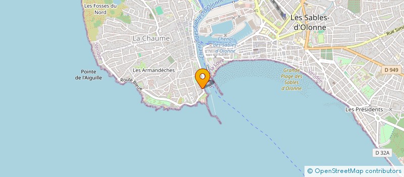 localisation de l'entreprise SYNDICAT DE COPROPRIETE GRAND HUNIER à LES SABLES D'OLONNE