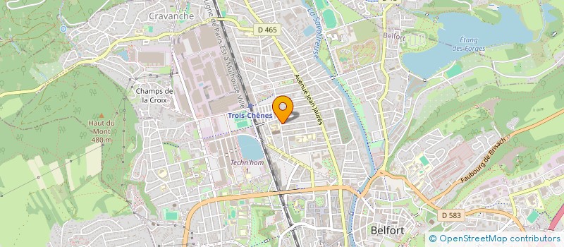 localisation de l'entreprise SYNDICAT DE COPROPRIETE GUILLAUME TELL  BELFORT