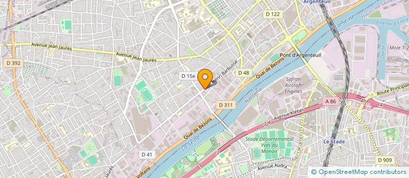 localisation de l'entreprise SYNDICAT DE COPROPRIETE HENRI BARBUSSE  ARGENTEUIL