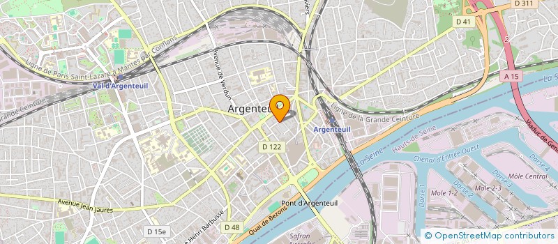 localisation de l'entreprise SYNDICAT DE COPROPRIETE HENRI DUNAN  ARGENTEUIL