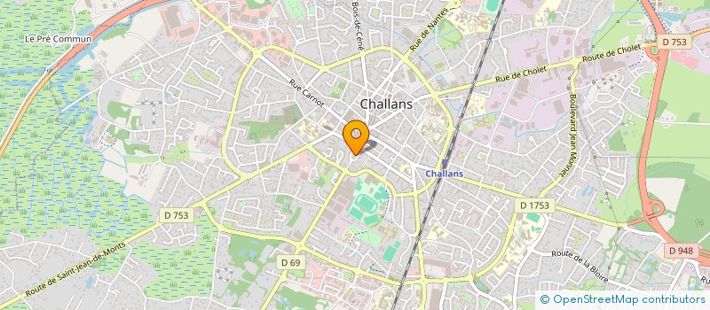 localisation de l'entreprise SYNDICAT DE COPROPRIETE HOTEL DE VILLE à CHALLANS