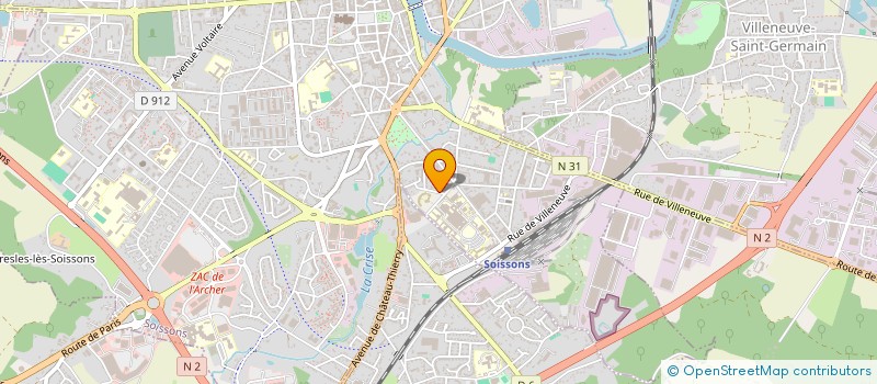 localisation de l'entreprise SYNDICAT DE COPROPRIETE I S L à SOISSONS