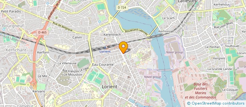 localisation de l'entreprise SYNDICAT DE COPROPRIETE IMMEUBLE  LORIENT