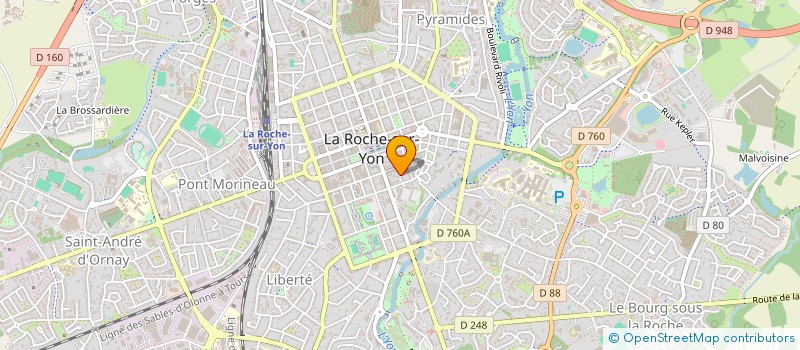localisation de l'entreprise SYNDICAT DE COPROPRIETE IMMEUBLE BAUDRY à LA ROCHE-SUR-YON