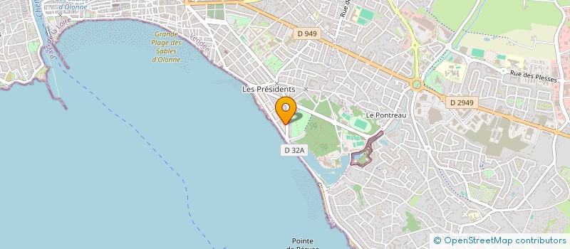 localisation de l'entreprise SYNDICAT DE COPROPRIETE IMMEUBLE COURLIS à LES SABLES D'OLONNE